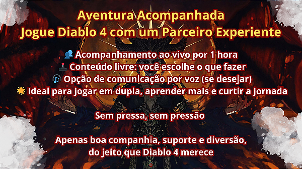 [Serviço] Diablo 4 (Softcore) - Aventura Acompanhada: Jogue com um Parceiro Experiente [Temporada 10 - Caos Infernal]