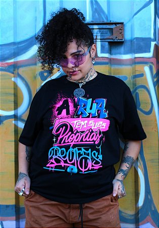 Camiseta A Rua Tem Suas Próprias Regras - Preta | Real Grapixo