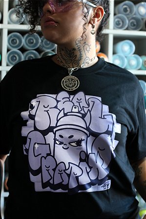 Camiseta Real Grapixo x Rosie - Preta
