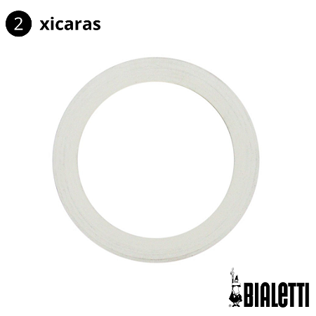 Borracha de vedação cafeteira bialetti 2 xicaras Ø externo 5,5 cm, Ø interno 4,2 cm  original importado Bialetti
