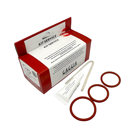 Kit Manutenção Grupo Cafe Gaggia - Saeco Philips - Oring, Graxa, Feltro de Limpeza