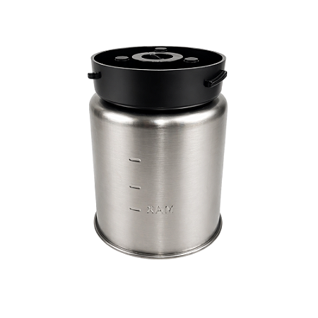 Copo Com Laminas Moedor De Café Davvero Preto