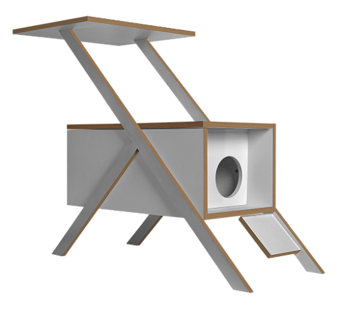 Casinha de gato Thomas Branca