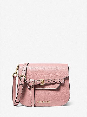 Bolsa Michael Kors Emilia Small Pebbled Leather Crossbody Bag (Pink) - Main  Shopper