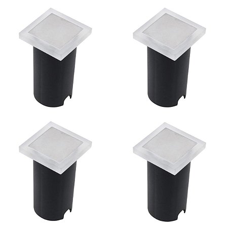 Kit 4 x Embutido de Solo Quadrado 1W 3000K Gaya