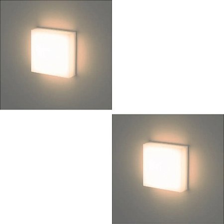 Kit 2 X Arandela Parede Ice 7,5w 3000k Stella Stl21700br/30 Bivolt Branco