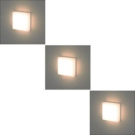 Kit 3 X Arandela Parede Ice 7,5w 3000k Stella Stl21700br/30 Bivolt Branco