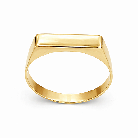 Anel em Ouro 18k Chapa Reta