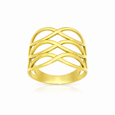 Anel em Ouro 18K Vazado