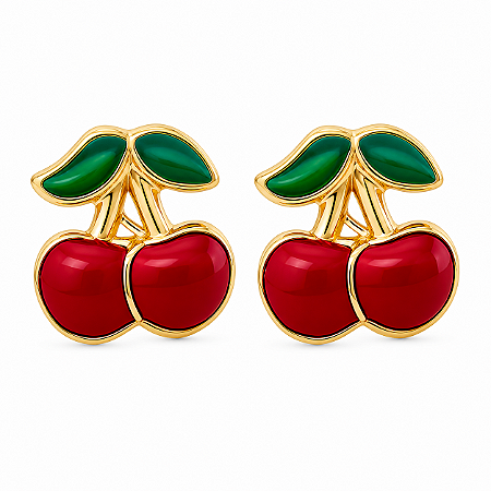 Brinco em Ouro 18K Cereja Infantil
