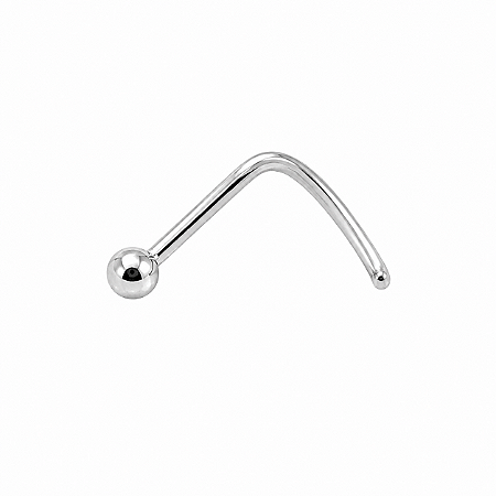 Piercing em Ouro 18K Branco Nostril (nariz)