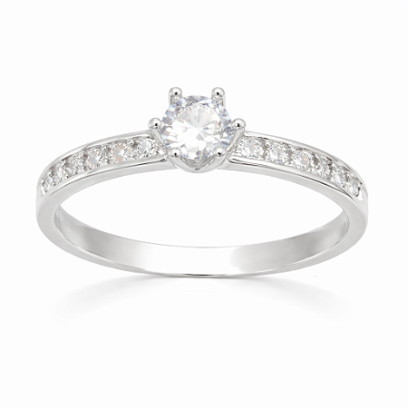 Anel em Prata 925 com Zircônia