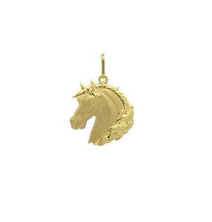 Pingente em Ouro 18k Cabeça de Cavalo sem Forro - Justino Ribas Fabrica de  Joias