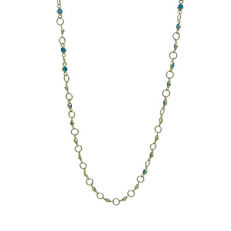 Gargantilha em Ouro 18K com Turquesa