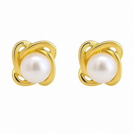 Brinco em Ouro 18K com Perola