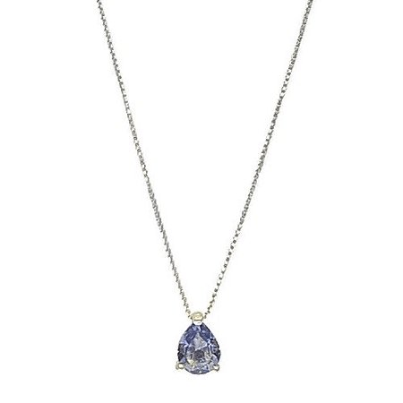 Gargantilha em Prata 925 Ponto de Luz gota