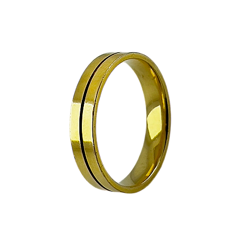 Aliança em Ouro 18K 4,60 mm