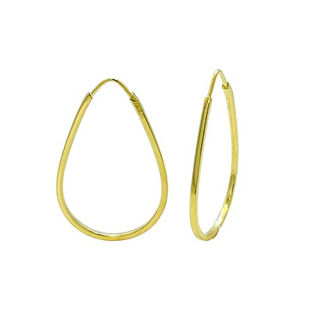 Argola em Ouro 18K Gota