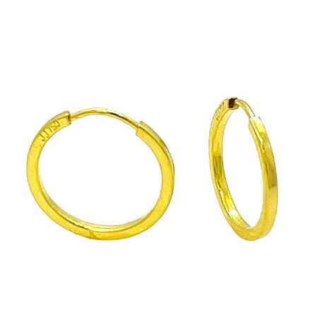 Argola em Ouro 18K Redonda