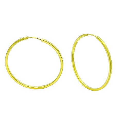 Argola em Ouro 18K Redonda