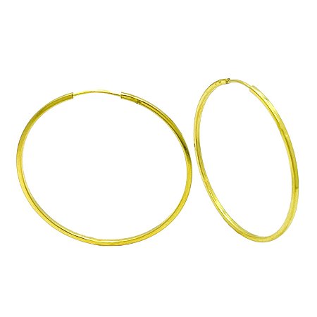 Argola em Ouro 18K Redonda