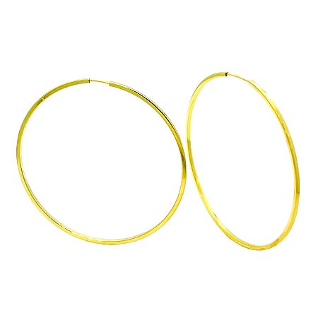 Argola em Ouro 18K Redonda