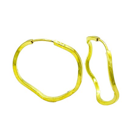 Argola em Ouro 18K Redonda