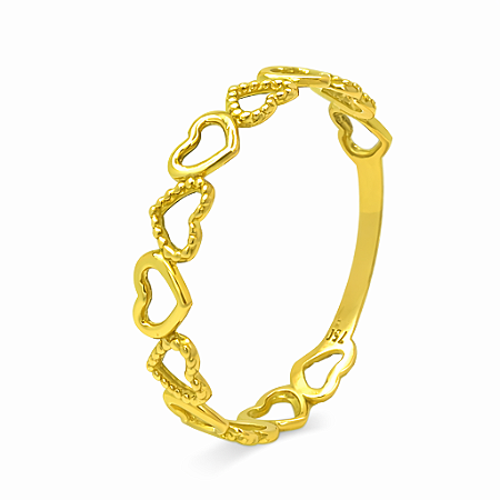 Anel em Ouro 18K Coração