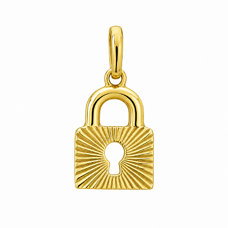 Pingente em Ouro 18k Cadeado