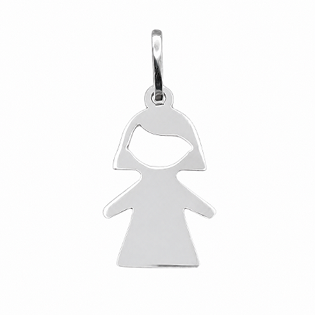 Pingente em Prata 925 Menina