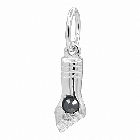 Pingente em Prata 925 Figa com Zirconia