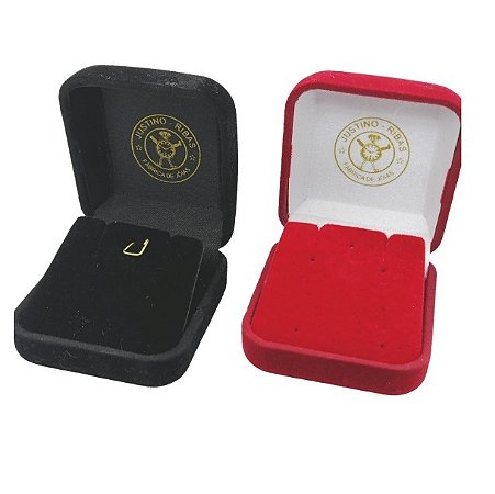 Caixinha de Veludo Brinco e Pingente