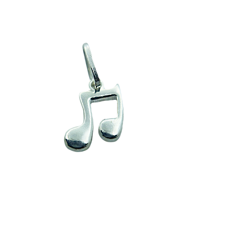 Pingente em Prata 925 Nota Musical