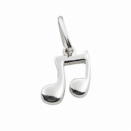 Pingente em Prata 925 Nota Musical