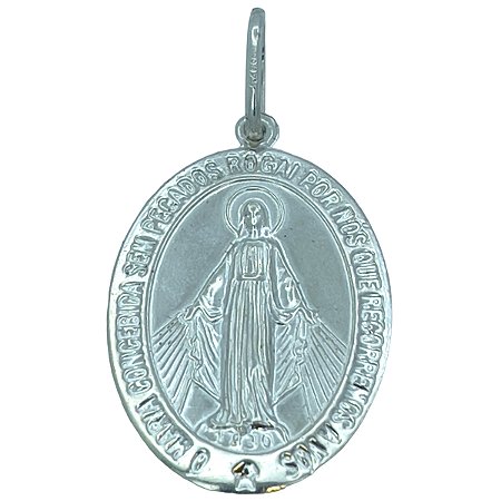 Pingente em Prata 925 Nossa Senhora das Graças