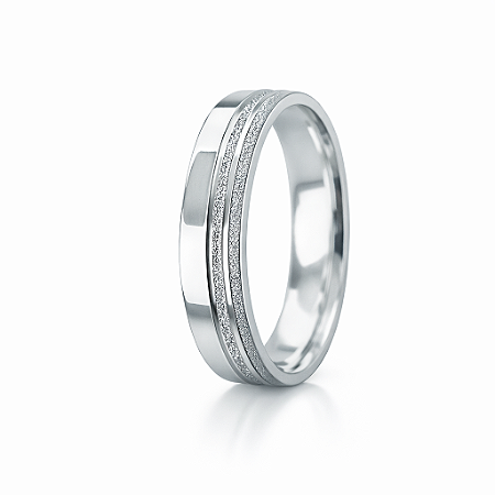 Aliança em prata 925 Diamantada