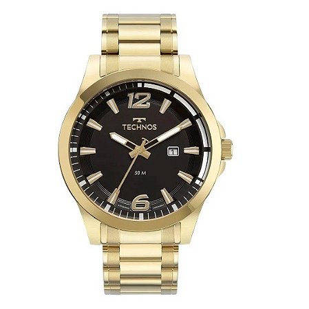 Relógio Technos Masculino Racer Dourado 2117LDHS/1P