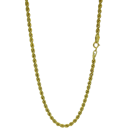 Corrente em Ouro 18k Fio torcido 50 cm