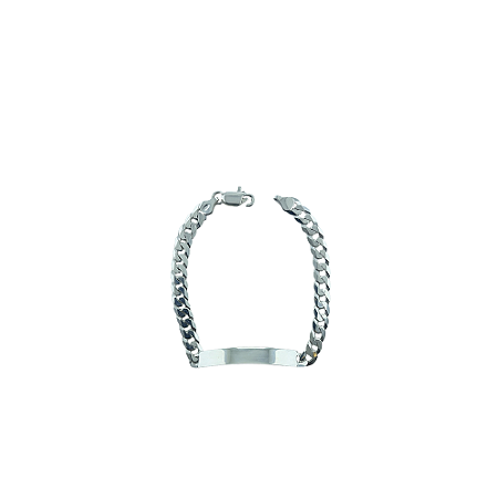 Pulseira em Prata 925 Chapa Grume