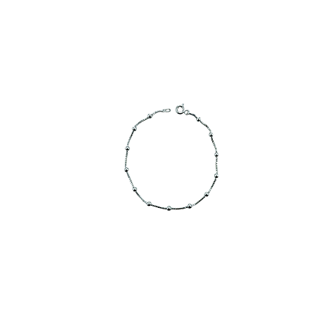 Pulseira em Prata 925 Bolinhas 3,00 mm
