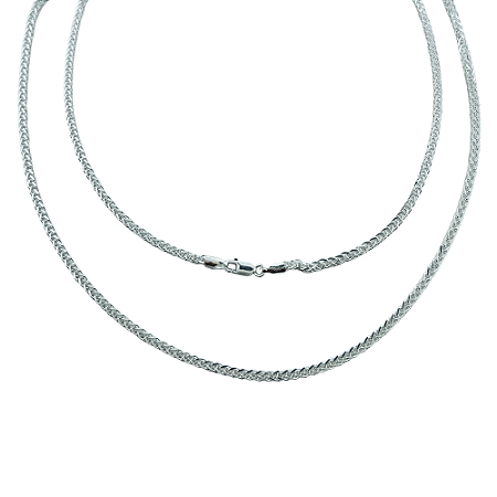 Corrente em Prata 925 Spiga 70 cm