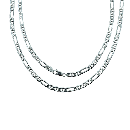 Corrente em Prata 925 Figaro 70 cm