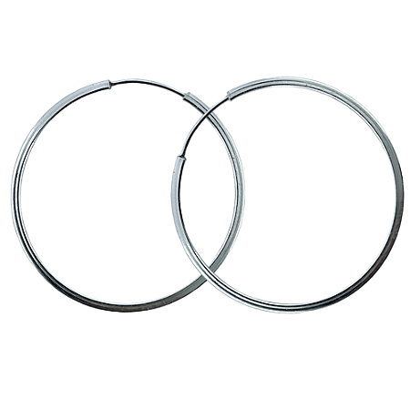 Argola em Prata 925 Redonda Fio Quadrado