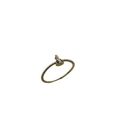 Anel em Ouro 18k Nossa Senhora com Zirconias