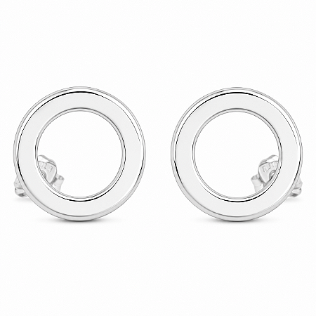 Brinco em Prata 925 Circulo Vazado