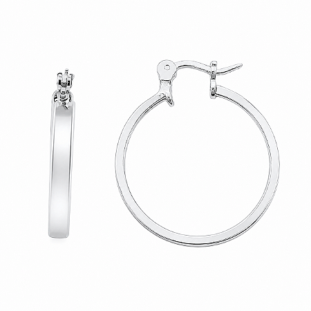 Argola em Prata 925 redonda de Click