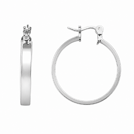 Argola em Prata 925 de redonda de Click