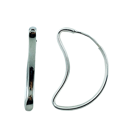 Argola em Prata 925 Lua
