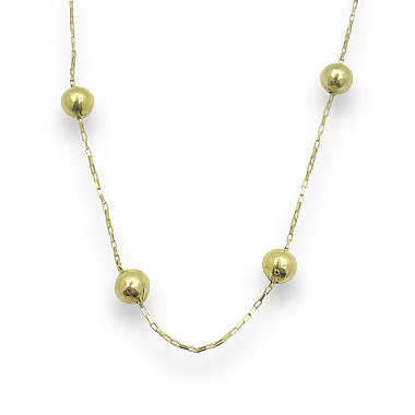 Gargantilha em Ouro 18K Bola 60 cm