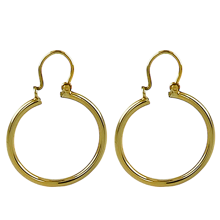 Argola em Ouro 18K Redonda